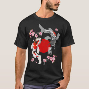 Camiseta Pescado japonés Koi Carp Sakura Nishikigoi Fish Ch