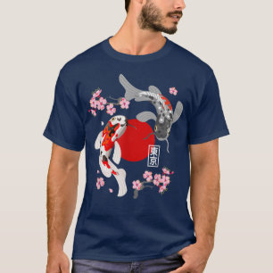 Camiseta Pescado japonés Koi Carp Sakura Nishikigoi Fish Ch