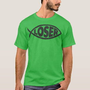 Camiseta Pescado Jesús de los años 90 del Slacker perdedor 