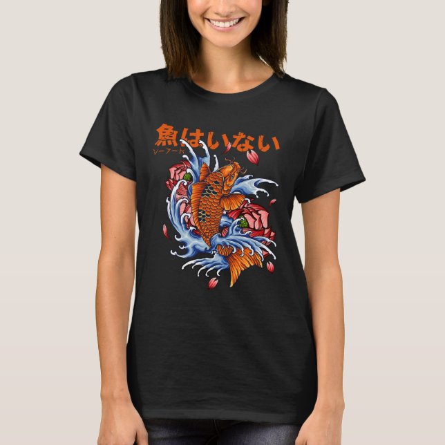 Camiseta Pescado Koi Carp japonés 283 (Anverso)