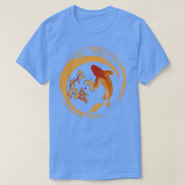 CAMISETA PESCADO KOI EN FORMA ELEGANTE Y MODERNA (Diseño del anverso)