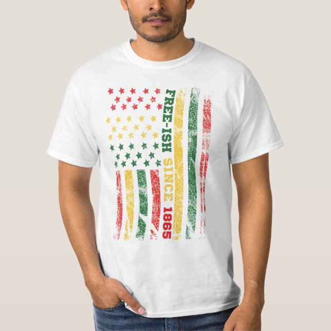 Camiseta Pescado libre desde 1865 bandera del 19 de junio (Anverso)