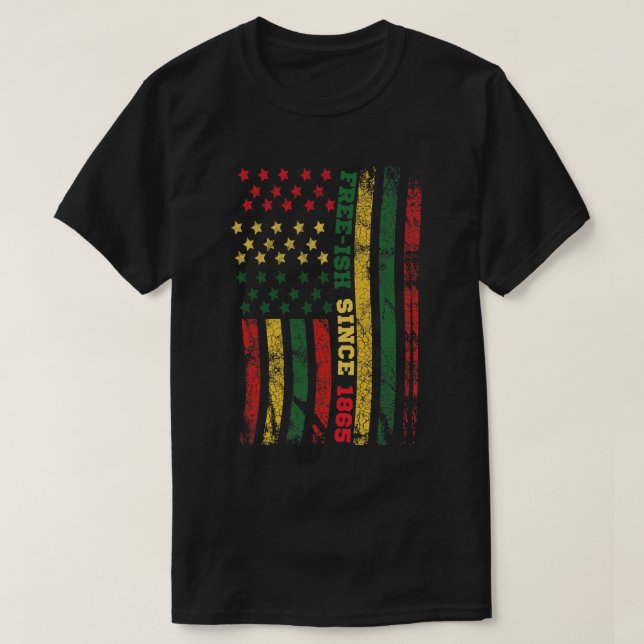 Camiseta Pescado libre desde la bandera del 1865 (Diseño del anverso)