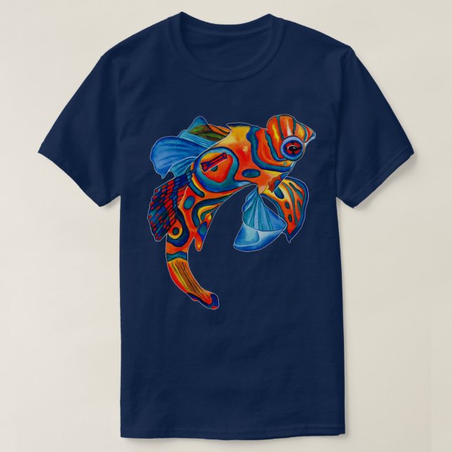 Camiseta Pescado mandarín Flauta de mandarín original acuát (Diseño del anverso)