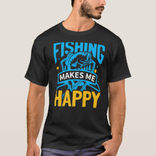 Camiseta Pescado me hace feliz pescador Fisherman Quo
