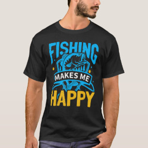 Camiseta Pescado me hace feliz pescador Fisherman Quo