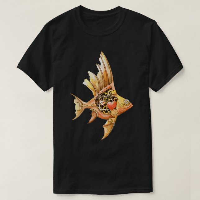 Camiseta Pescado mecánico (Diseño del anverso)