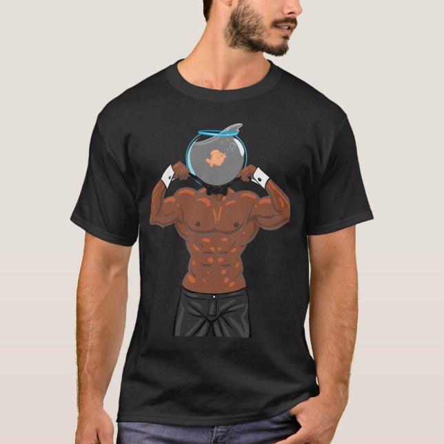 Camiseta pescado musculoso (Anverso)