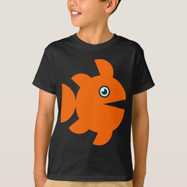 Camiseta Pescado - Naranja (Anverso)