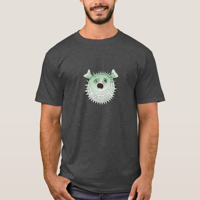 Camiseta Pescado negro ofendido  (Anverso)