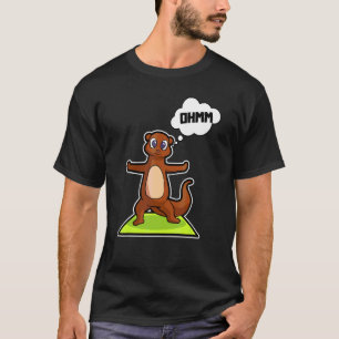Camiseta Pescado Nutria Yoga Posturas Deporte Gimnasia Ohm 