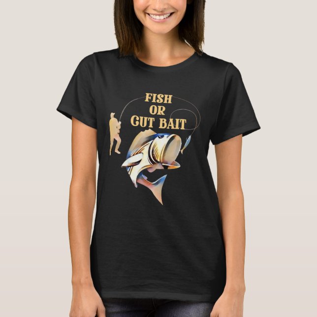 Camiseta Pescado O Caza Cortada (Anverso)