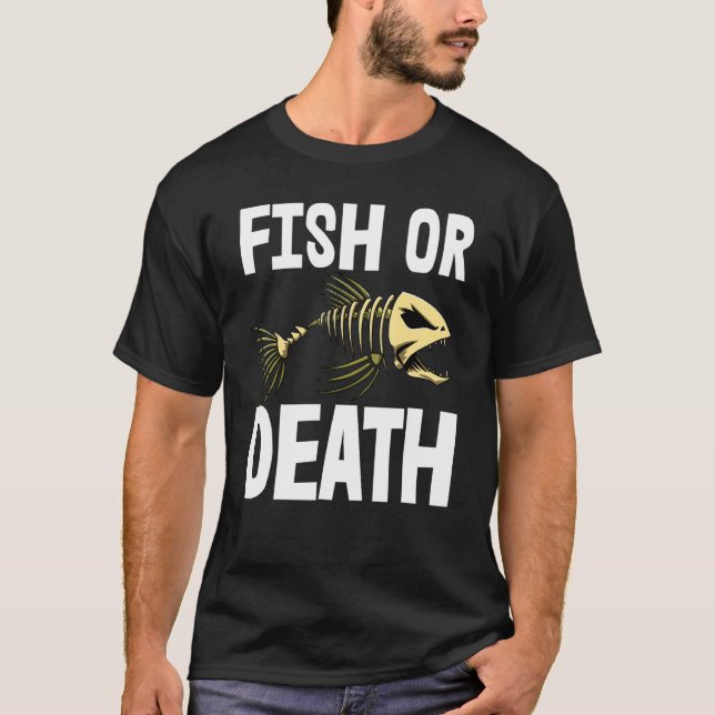 Camiseta Pescado O Muerte Tee Esqueleto Fish Bone Tees Shar (Anverso)