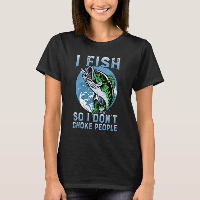 Camiseta Pescado para no asfixiar a la gente con peces de p (Anverso)