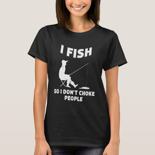 Camiseta Pescado para no asfixiar a la gente que pesca grac (Anverso)