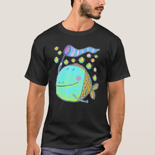 Camiseta Pescado Para Pescar Ocio Divertido Camping Aventur (Anverso)