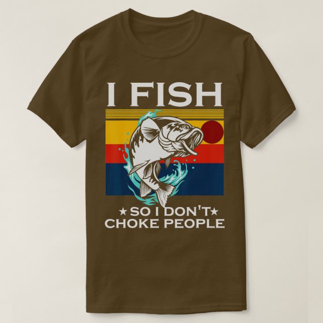 Camiseta Pescado Para Que No Ahoge A La Gente Divertidos Qu (Diseño del anverso)