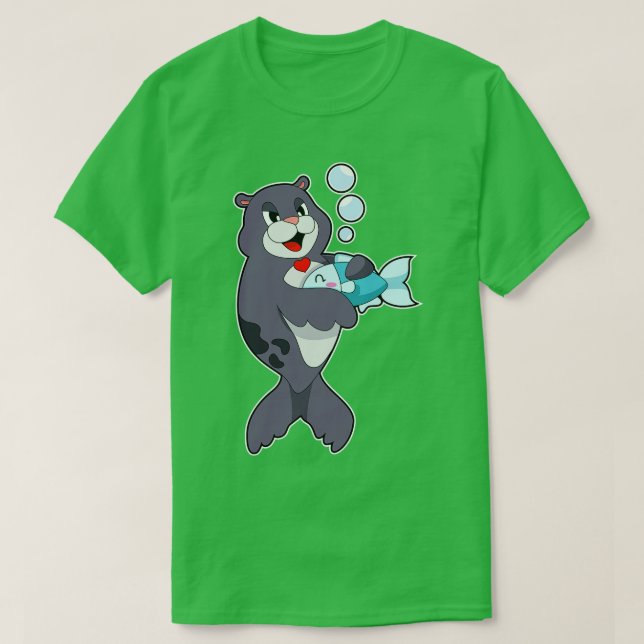 Camiseta Pescado Pingüino 1 (Diseño del anverso)