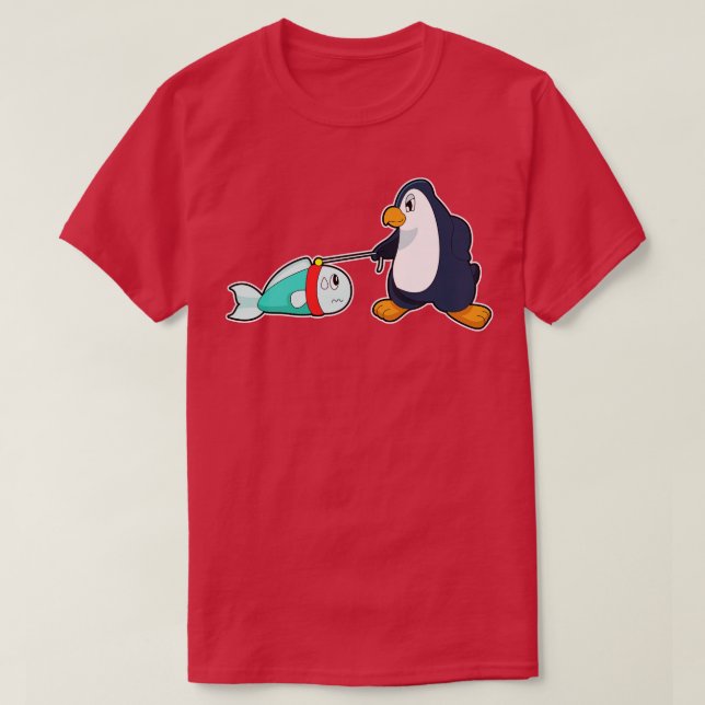 Camiseta Pescado pingüino 2 (Diseño del anverso)