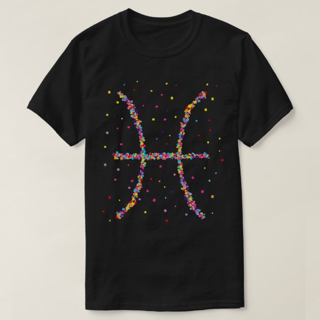 Camiseta Pescado Pisces Zodiac Astrología (Diseño del anverso)