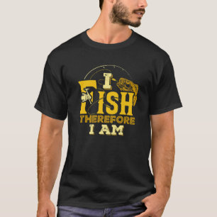 Camiseta Pescado Por Lo Tanto Estoy Pescando A Pescador Gra