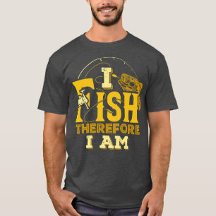 Camiseta Pescado Por Lo Tanto Estoy Pescando A Pescador Gra