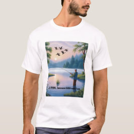 Camiseta Pescado porque Dios me dijo que puedo - Pesca masc