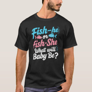 Camiseta Pescado Que Él O Pescado Que Su Género Revela