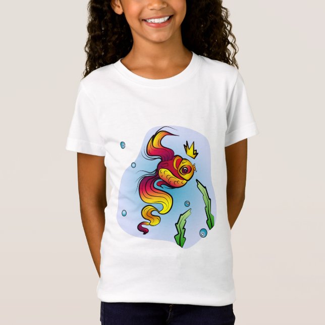 Camiseta Pescado real con una corona de oro (Anverso)