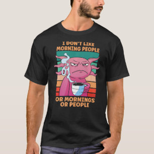 Camiseta Pescado Salamander Lizard Café Axolotl