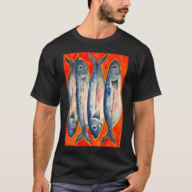 Camiseta pescado sardo 8 (Anverso)