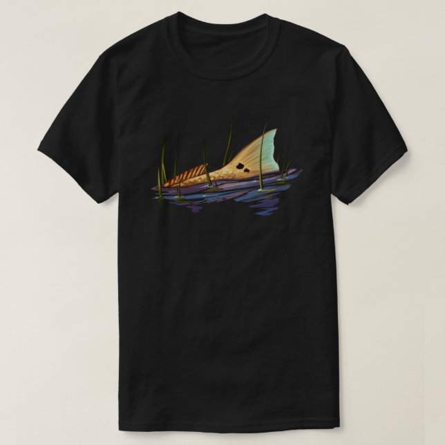 Camiseta Pescado seco en cola de cola roja de hierba esenci (Diseño del anverso)