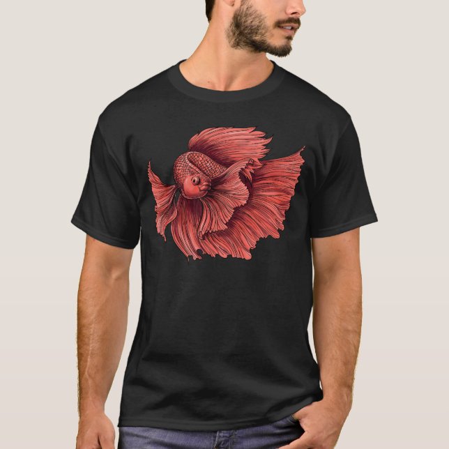 Camiseta Pescado siamés de lucha (Anverso)