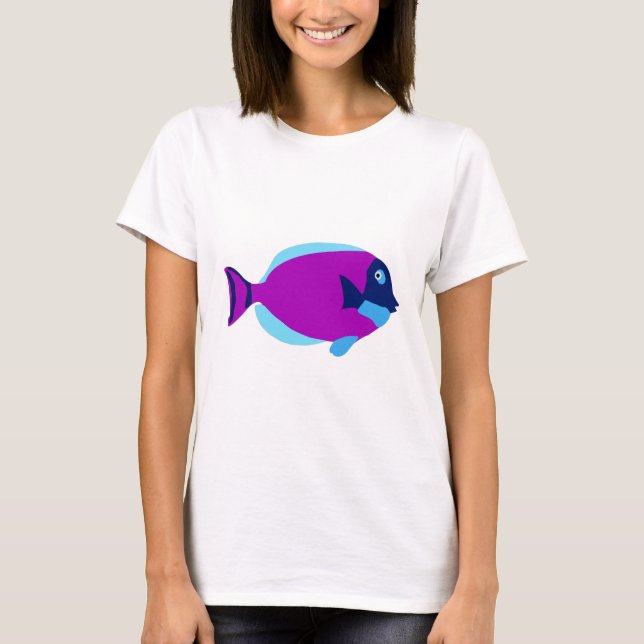 Camiseta Pescado tropical colorido (Anverso)