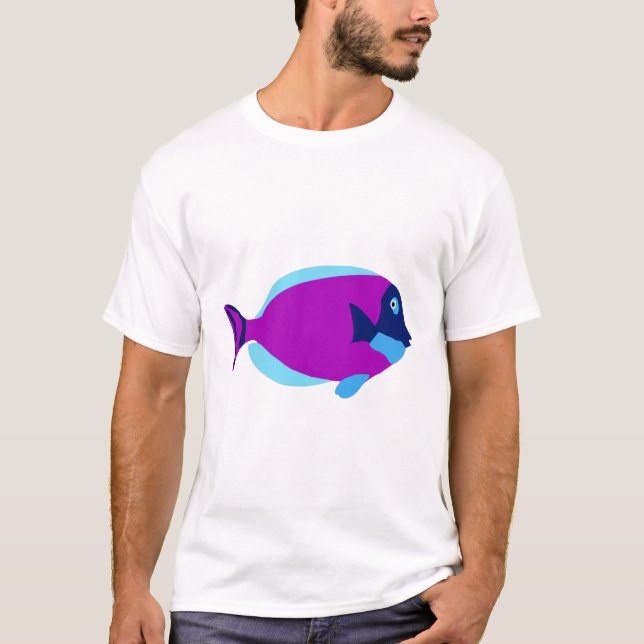 Camiseta Pescado tropical colorido (Anverso)