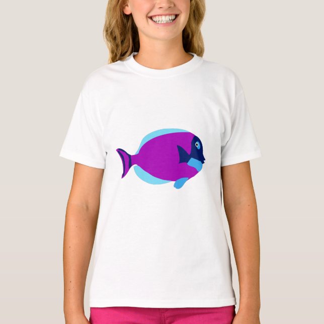Camiseta Pescado tropical colorido (Anverso)