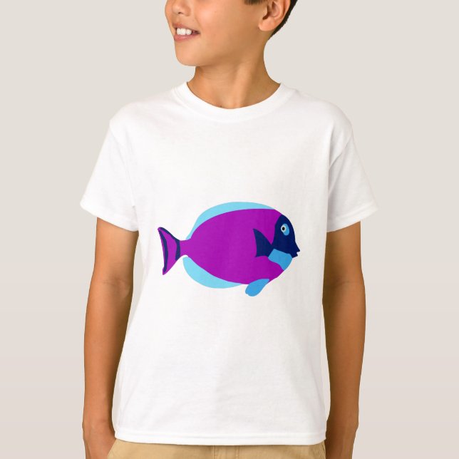 Camiseta Pescado tropical colorido (Anverso)