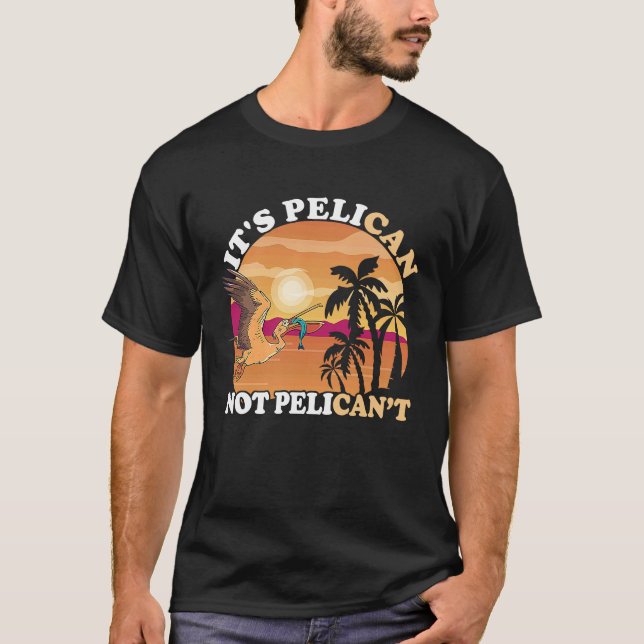 Camiseta Pescado tropical de aves picantes al atardecer Pel (Anverso)