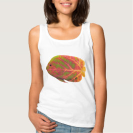 Camiseta Pescado tropical de hoja de ave 1