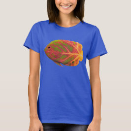 Camiseta Pescado tropical de hoja de ave 1