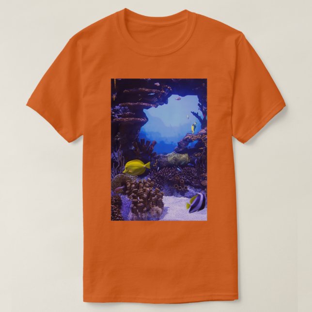 Camiseta Pescado tropical en el arrecife de coral en Tennes (Diseño del anverso)