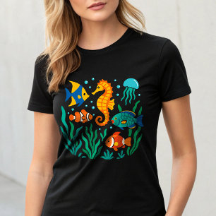 Camiseta Pescado tropical subacuático - Vida marina