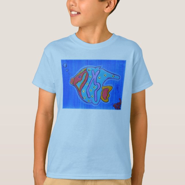 Camiseta Pescado tropical vibrante (Anverso)