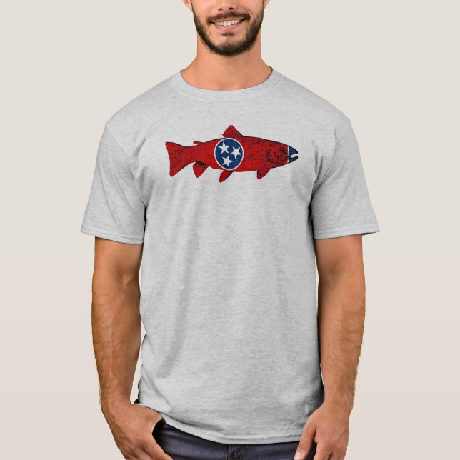 Camiseta Pescado Trucha de Tennessee (Anverso)