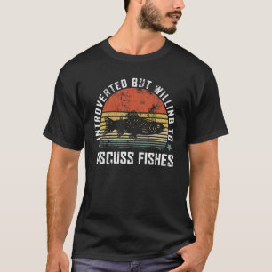 Camiseta Pescado Vintage de pesca introvertido