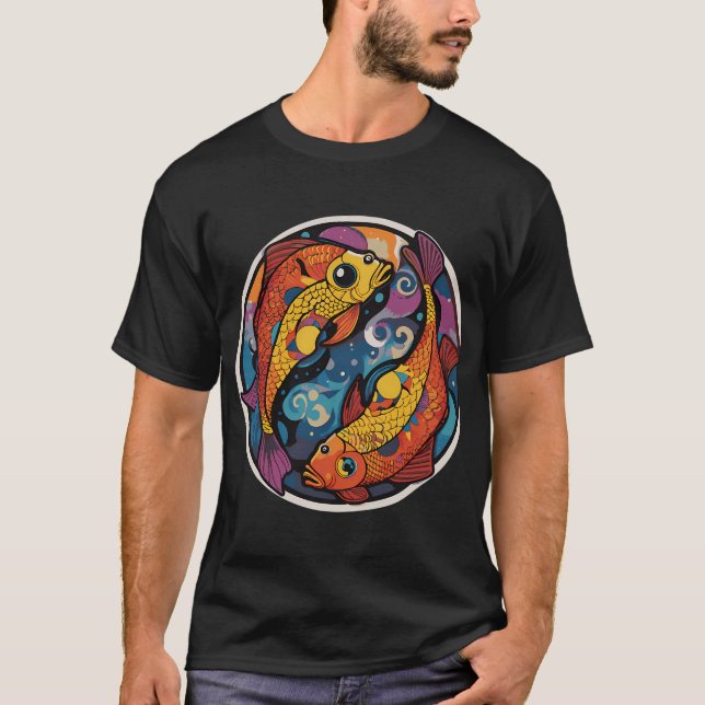 Camiseta ¡Pescado yin yang! (Anverso)