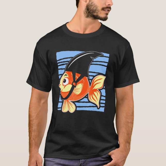Camiseta Pescador acuarista de colección de peces de aleta  (Anverso)