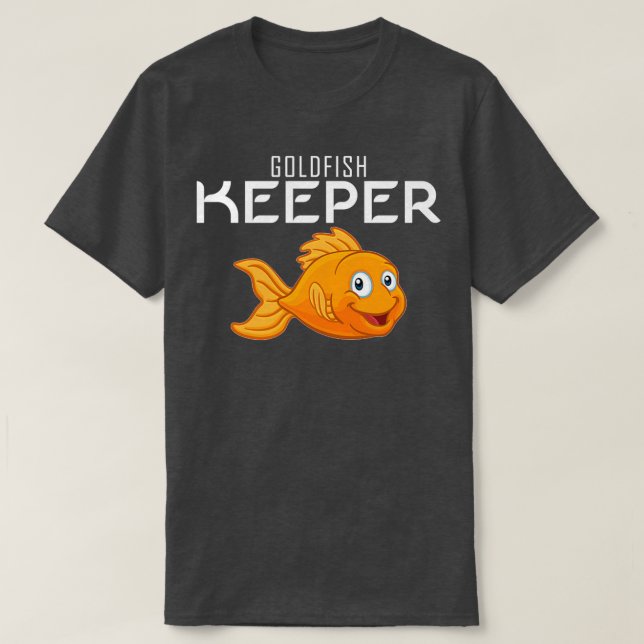 Camiseta Pescador acuático acuario de peces dorados (Diseño del anverso)