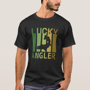 Camiseta Pescador Afortunado Camuflaje Vintage Pesca