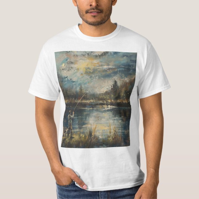 Camiseta Pescador al atardecer (Anverso)
